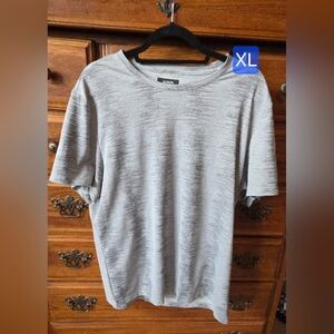 Alfani Heathered Gray Men's Short Sleeve Tee